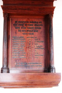 The Memorial in the Baptist Church, Milton Road.