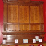 Wokingham's War Memorial is placed inside the Wokingham Town Hall