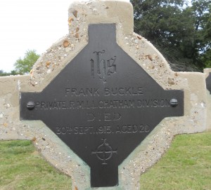 frank Buckle's grave in Haslar, near Gosport