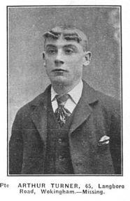 28th August 1914. It was during the Retreat from Mons that Arthur Turner became Wokingham's first fatality of the Great War (click on picture to read his biography)