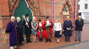 The Mayor opens Wokingham's 2014 Heritage Day, dedicated to the Great War Cententary.