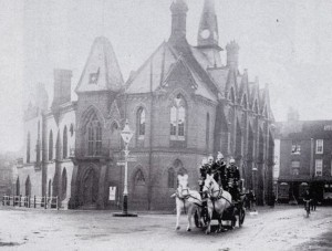 Fire Brigade in action c 1900