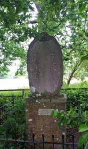 1770 monument announcing the subscribers to the Forest Road turnpike*