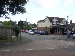 This is today... the same junction today, which is the site of the California brickworks.