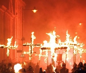 Lewes's bonfire is a huge occasion with 3,000 performers alone and 80,000 visitors.